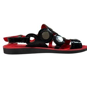 GUERO Back Strap Black Sandals Size 38